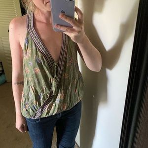 Summertime Floral Halter Top
